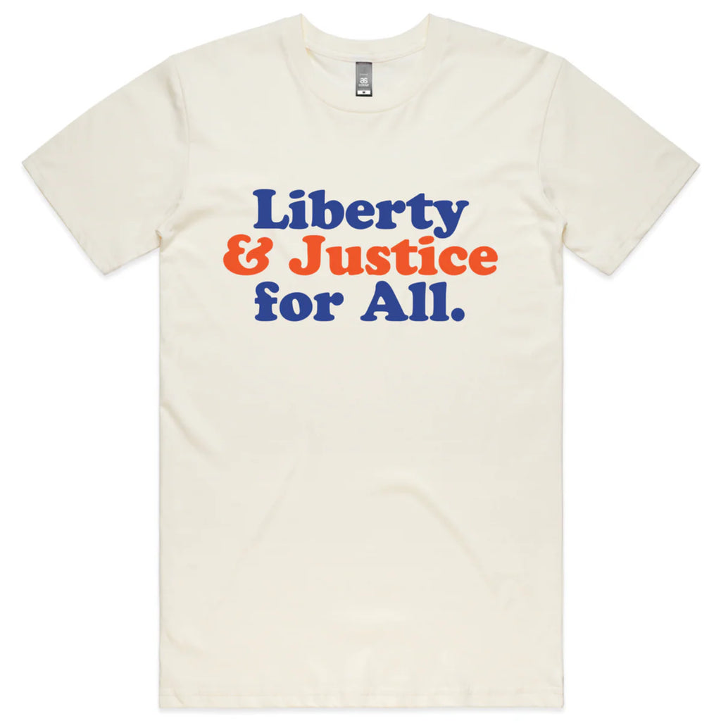 Liberty & Justice For All T-shirt (Natural)